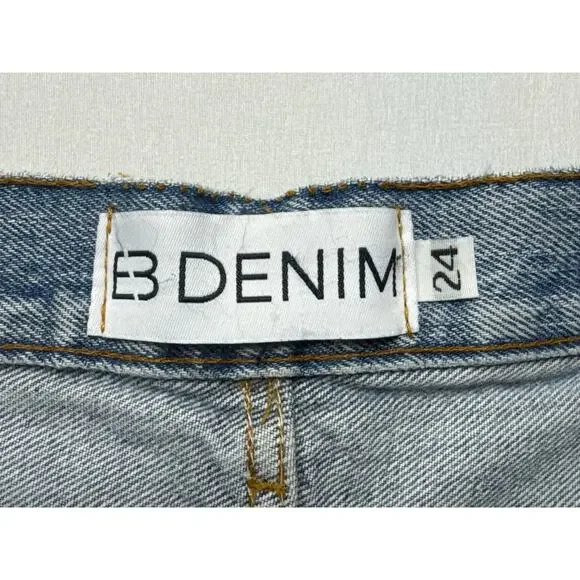 EB Denim Women's Reconstructed Vintage Levi's Denim Shorts - Size 24 - Picture 5 of 6